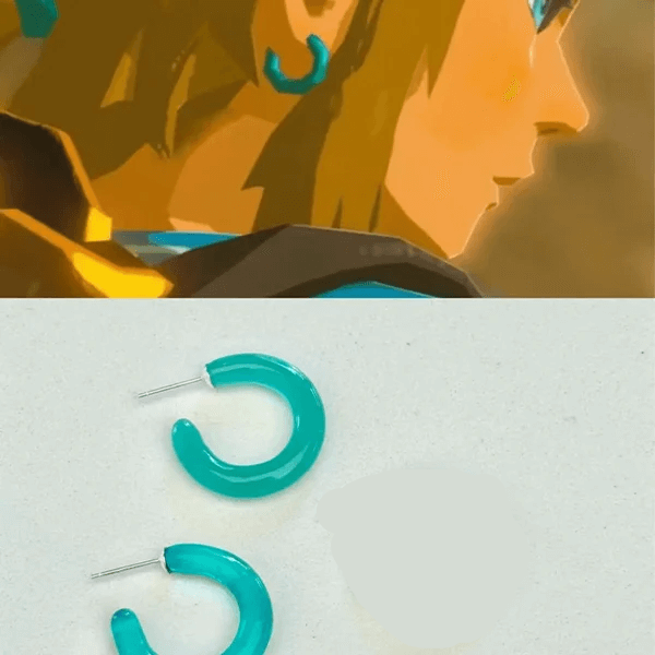 Hand-Fired Link's Earrings