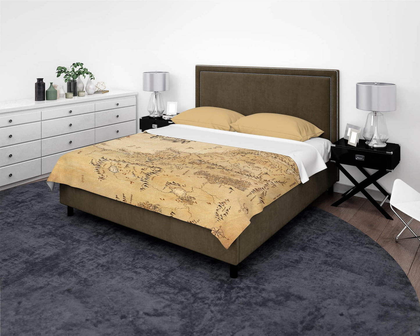 Middle Earth Map Blanket