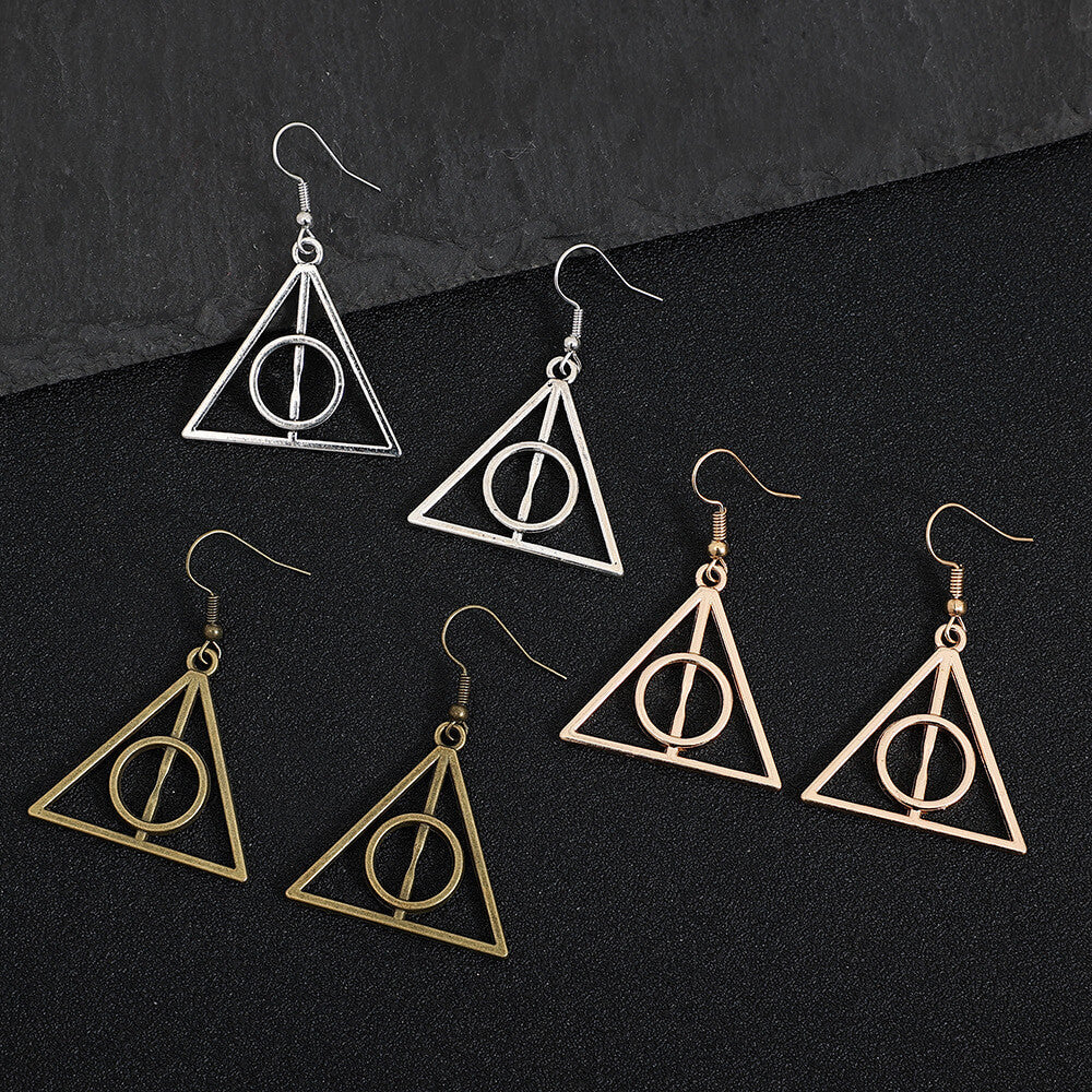 Deathly Hallows Necklace & Earrings
