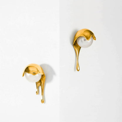 Melting Pearl Earrings