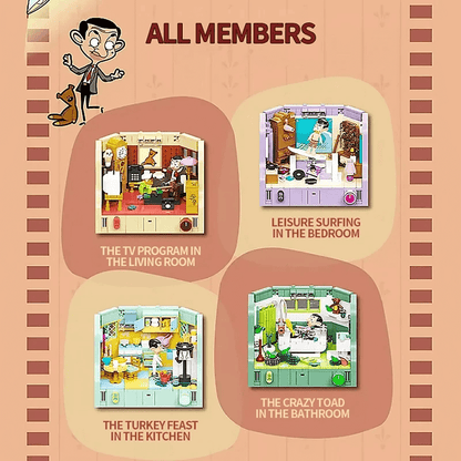 Mr. Bean's House Building Blocks Set