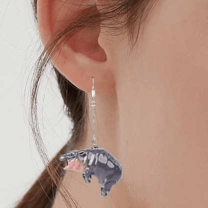 Pygmy Hippo "Moo Deng" Earrings