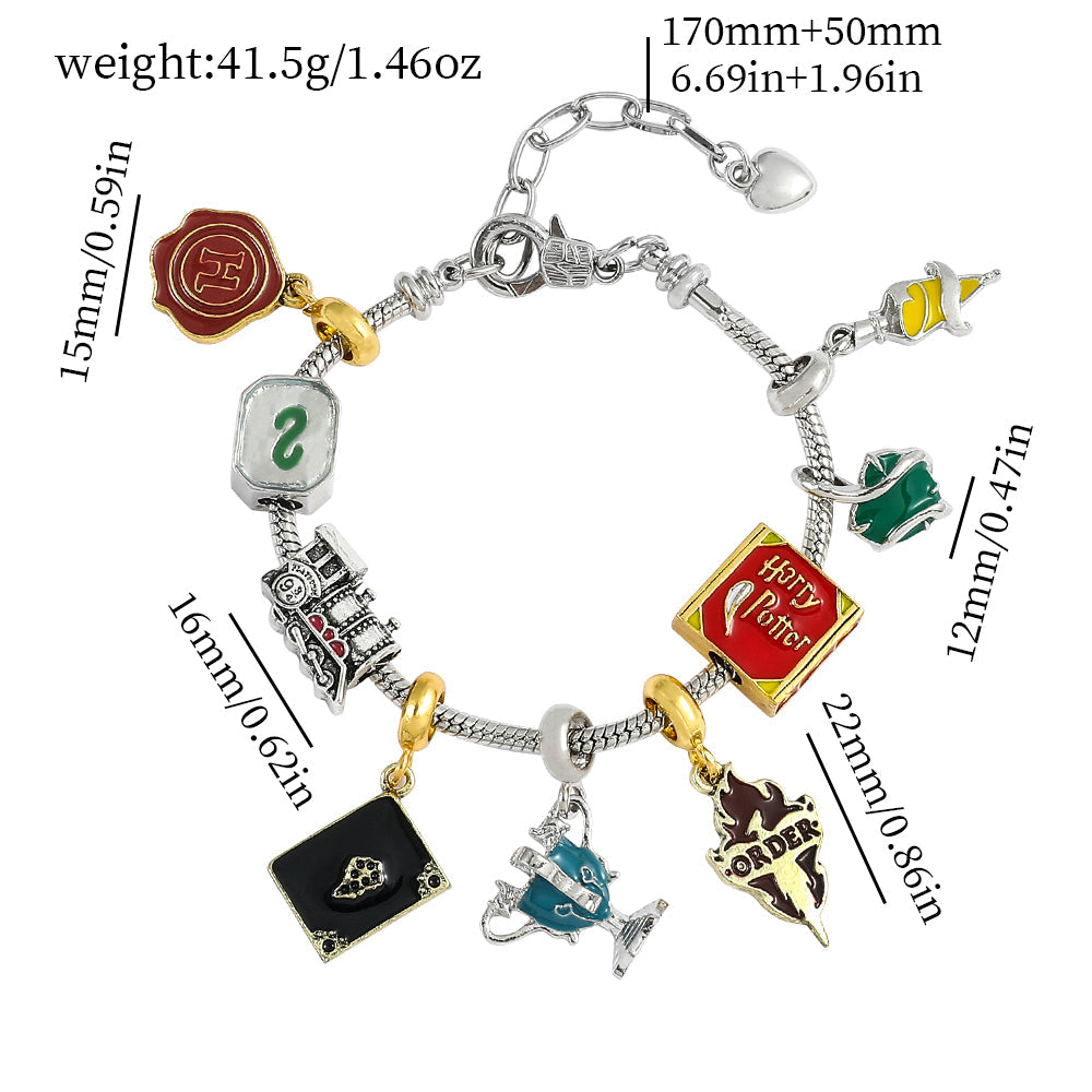 Slytherin Magic Charm Bracelet