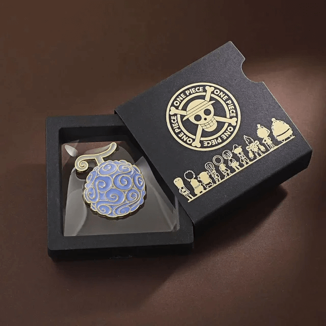 Straw Hat Necklace & Devil Fruit Pin