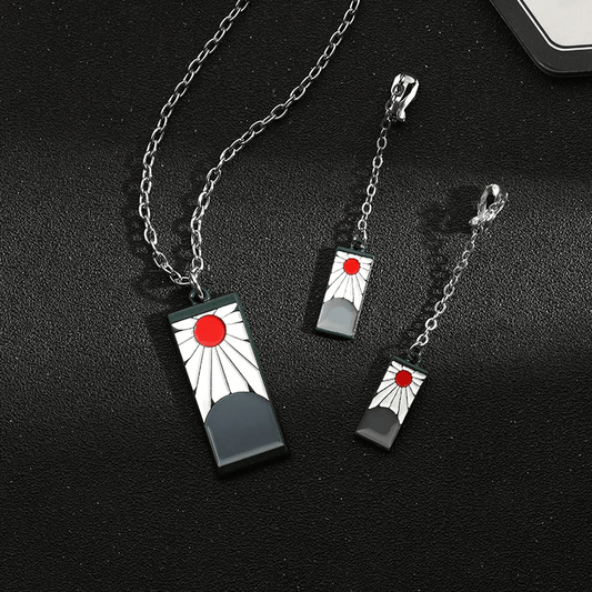 Tanjiro-Inspired Jewelry Set