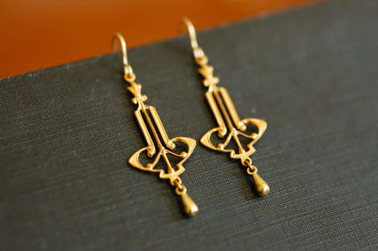 Art Nouveau Chandelier Earrings