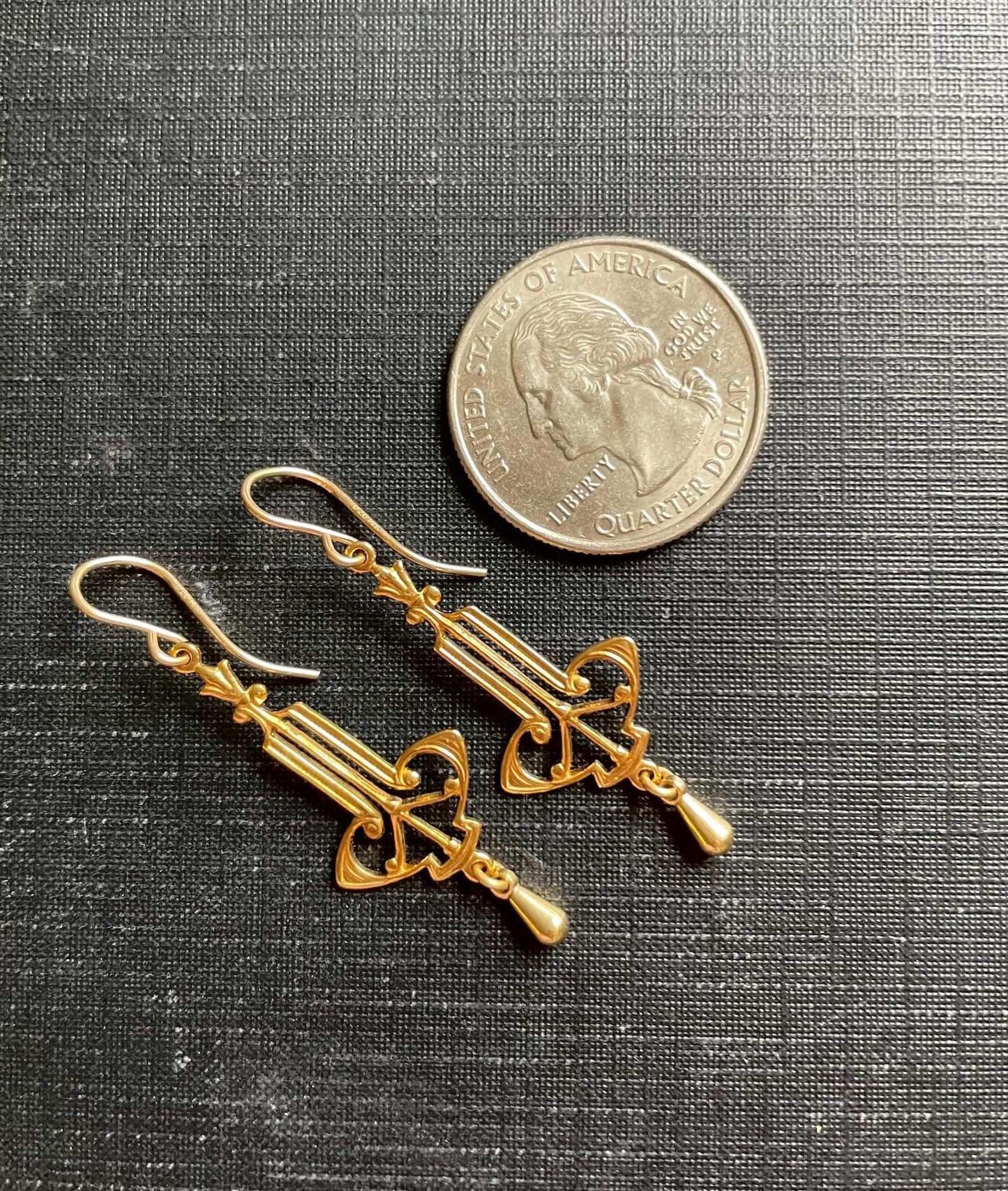 Art Nouveau Chandelier Earrings