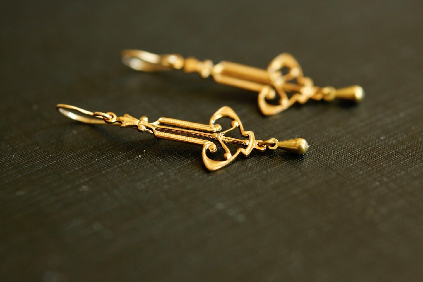 Art Nouveau Chandelier Earrings